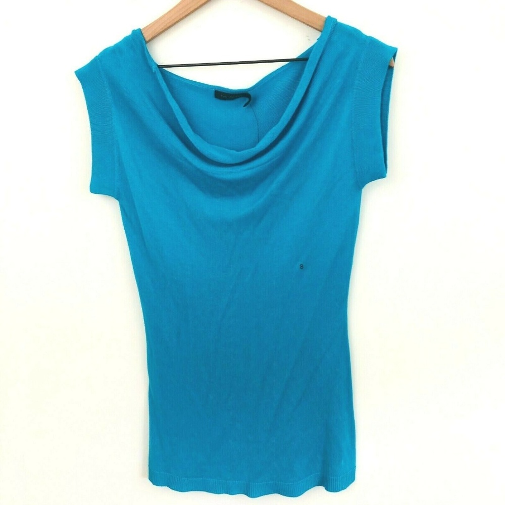 NWT! The Limited Drape Neck Knit Short Sleeve Top